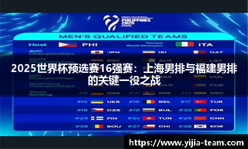 2025世界杯预选赛16强赛：上海男排与福建男排的关键一役之战